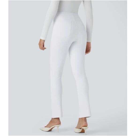 New HALARA 7/8 Flex™ High Waisted Back Side Pocket Tapered Work Pants Size M - Picture 2 of 8